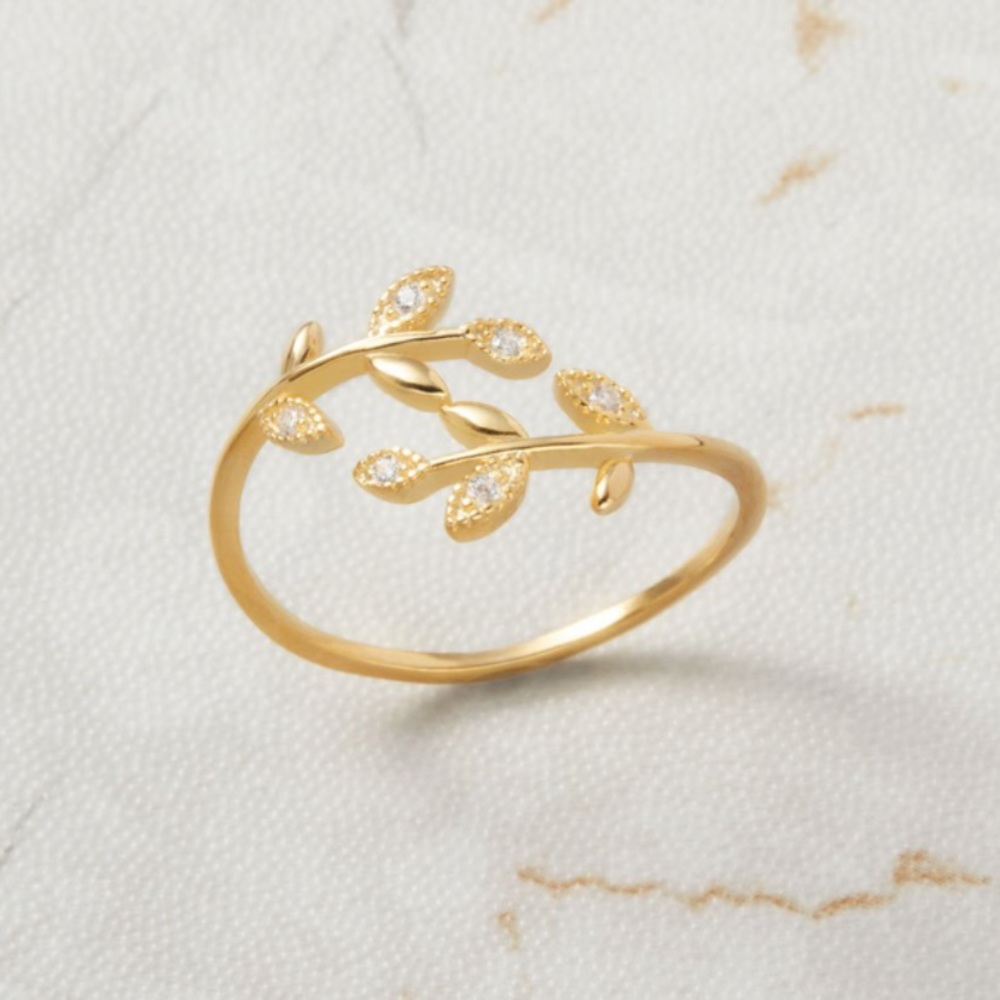 Leaf Adjustable Ring - image 2